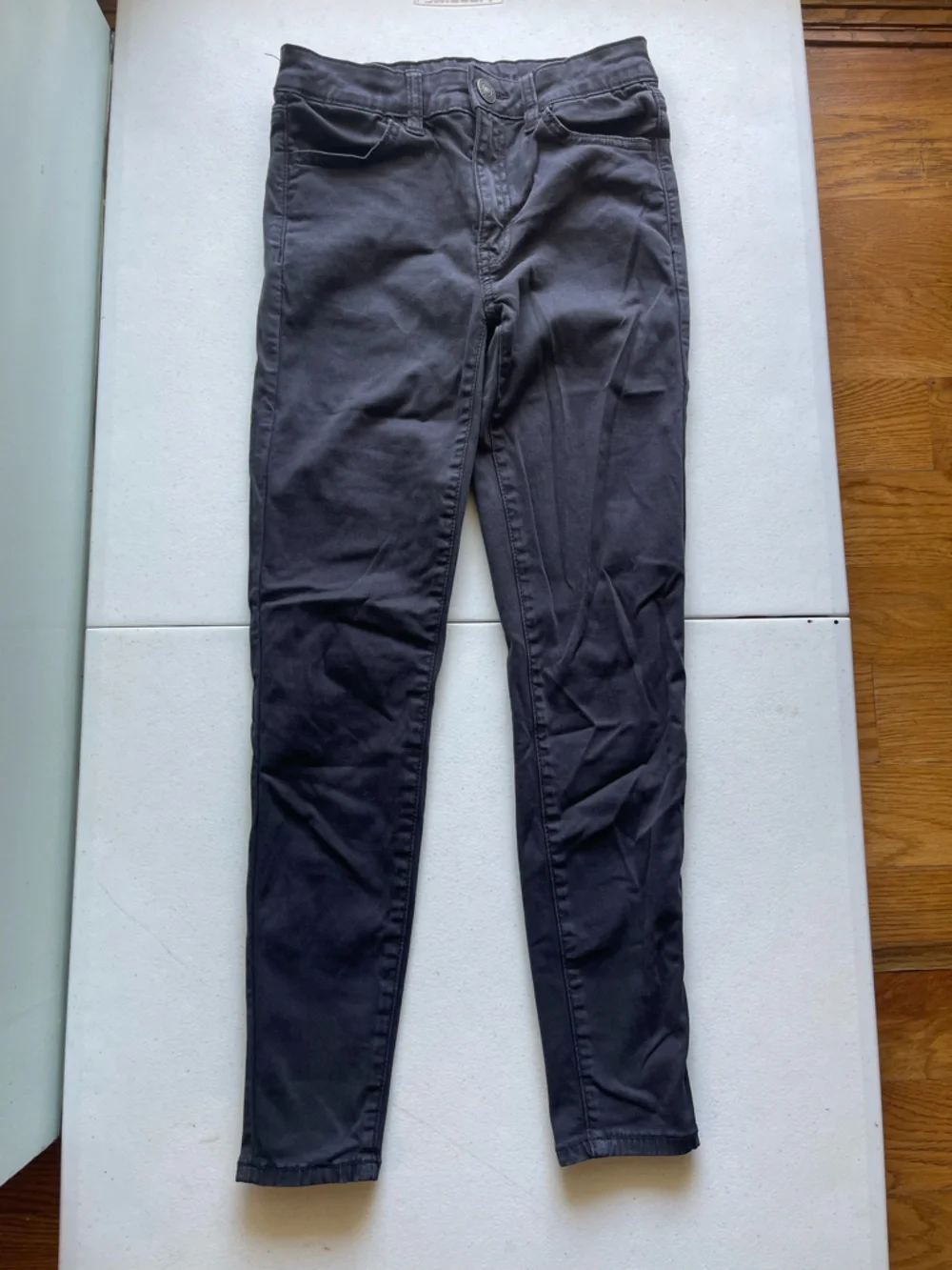 American Eagle Next Level Skinny Jeans Women’s 0 Short Black Mid Rise Stretch
